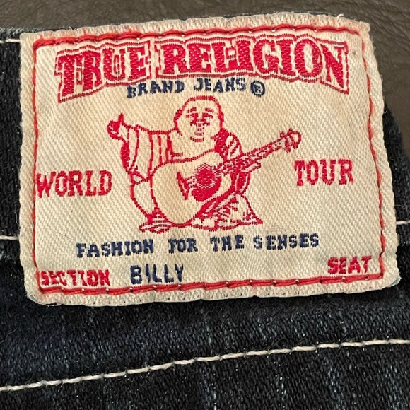 True Religion Skinny Jeans  #112790 Size 29, Swarovski Crystals, USA 99% Cotton - Picture 5 of 12